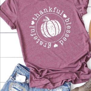 Women’s “Thankful” t-shirt. Brand new with tags. Sizes XXL and XXXL